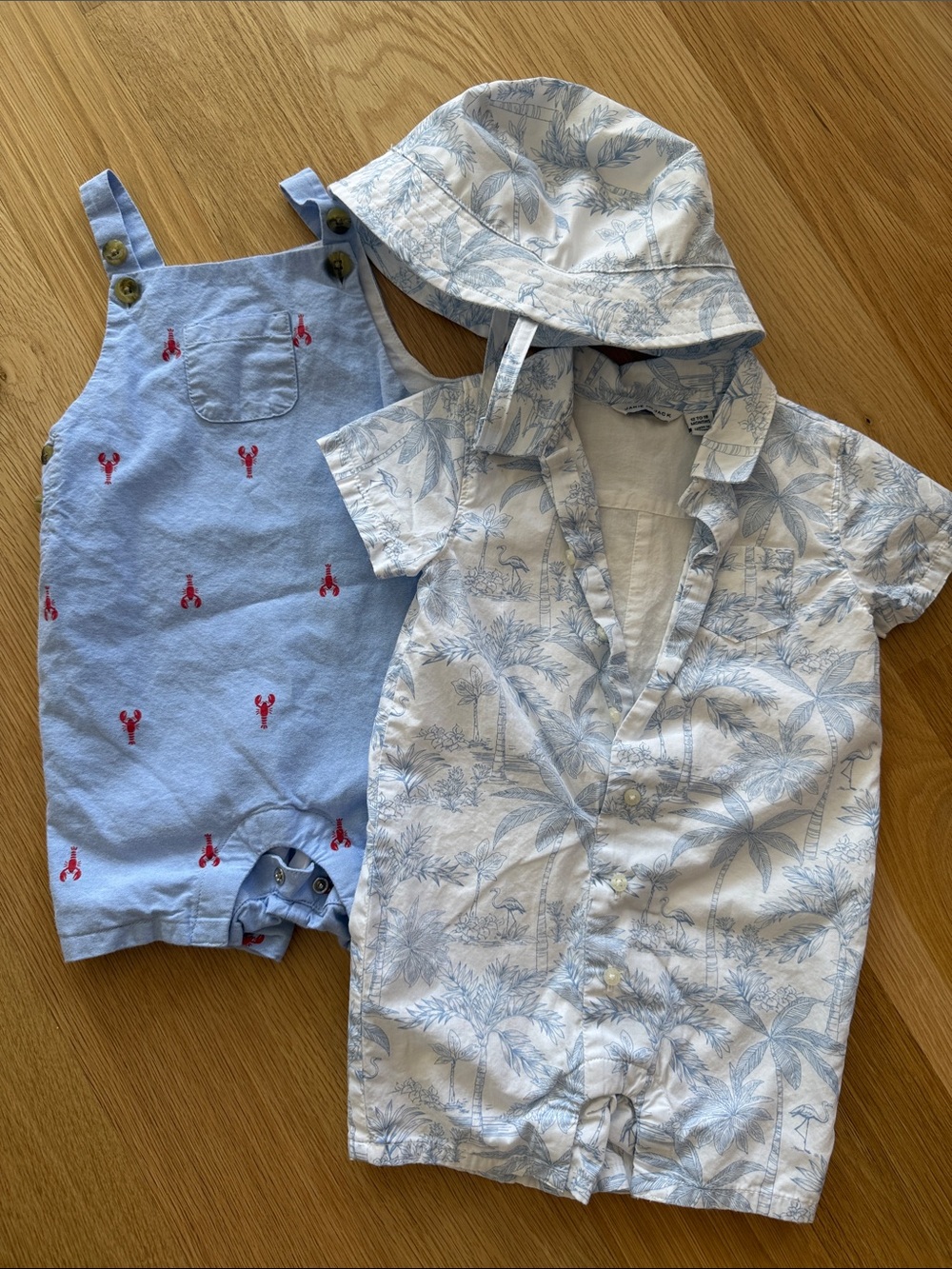 Janie & Jack boys romper bundle